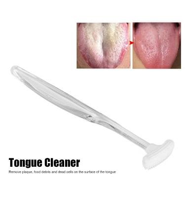 Firm Silicone Tongue Scraper - Portable Oral Care Brush for Home & Travel - Buy Online on GoSupps.com