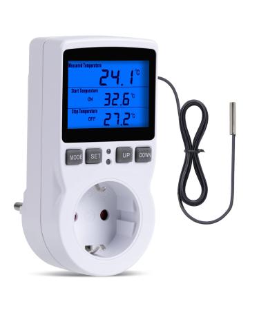Inkbird plus digital terrarium thermostat socket thermostat heating cooling temperature controller with timer and probe for greenhouse terrarium reptiles EU connector - Buy Online on GoSupps.com
