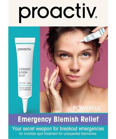 Proactiv Emergency Blemish Relief - Benzoyl Peroxide Gel - Acne Spot Treatment for Face and Body, .33 Oz 0.33 Ounce (Pack of 1)