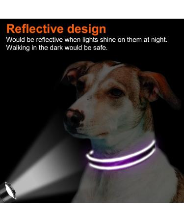 Buy Joytale Reflective Dog Collar for Large Dogs - Purple L (Pack of 1) | International Shipping Available - Buy Online on GoSupps.com