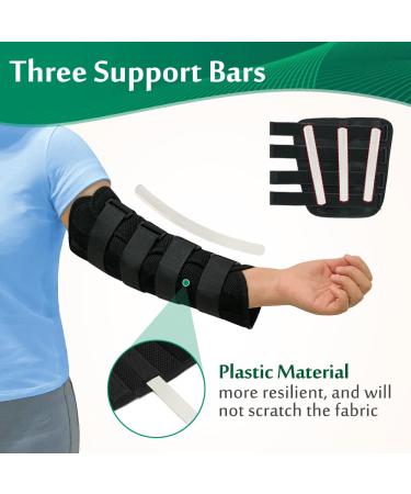 Elbow Splint for Tendonitis & Cubital Tunnel - Arm Support Brace for Pain Relief and Arthritis - Medium Size - Buy Online on GoSupps.com