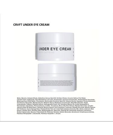 CRVFT Men s Under Eye Cream 0.25oz | Reduce Puffiness & Dark Circles | Caffeine-Infused | 30 Day Supply | Peppermint Scented | Made in the USA - Buy Online on GoSupps.com