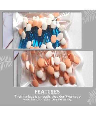 KALLORY Makeup Sponge Set Glitter Eye Shadow Eyeshadow Eye Shadow Brush Eyeshadow Sponge Brush Dual- end Practical Eyeshadow (120 Pcs) Makeup Eyeshadow Glitter Eyeshadow - Buy Online on GoSupps.com