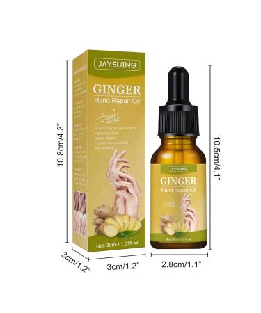 Fowybe Ginger Hand Repair Oil - 30ml | Natural Moisturizer for Dry Cracked Hands | Brightening Hand Care Serum - Buy Online on GoSupps.com