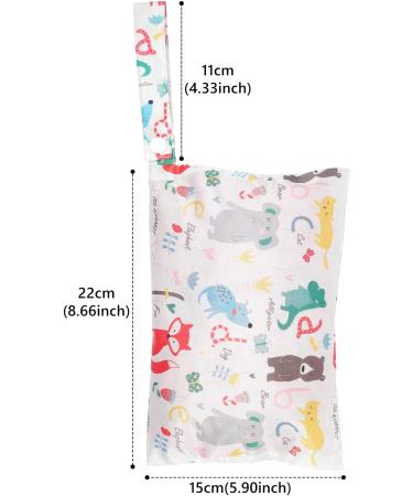 ALLY-MAGIC Waterproof Wet Dry Bag 22*15 cm - Washable Cloth Diaper Daycare Organizer for Swimsuits - Double Zipper Hanging Storage Bag - Buy Online on GoSupps.com