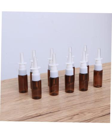 Minkissy 15pcs Travel Nasal Spray Bottles Set - Empty Amber Glass & Plastic Mini Spray Bottles for Detergent - Pump Bottles, Small Vials for Easy Travel - Buy Online on GoSupps.com