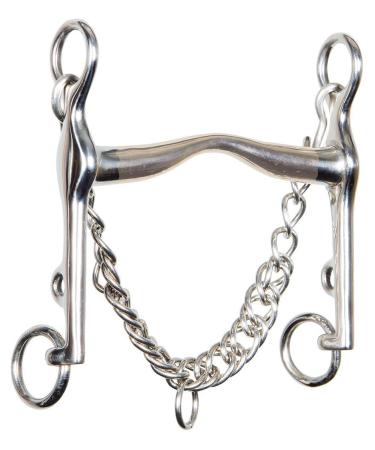 Harry's Horse Optimum curb bit low tongue bar 16mm gold brass size:13.5