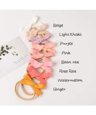 16PCS Baby Nylon Headbands Hair Bow Elastics for Girls | Infant Toddler Kids Hairbands - Buy Online on GoSupps.com