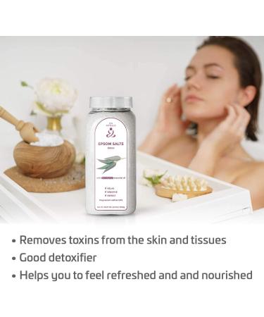Zen Rituals Epsom Bath Salts Eucalyptus Detox 1 KG - Pure Magnesium Sulfate for Relaxation & Wellness | International Shipping - Buy Online on GoSupps.com