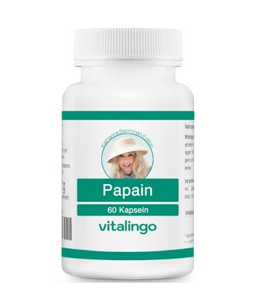 Katharina Bachman Papain Enzyme Capsules (min. 35 million USP units/g) - 60 capsules of 500mg each