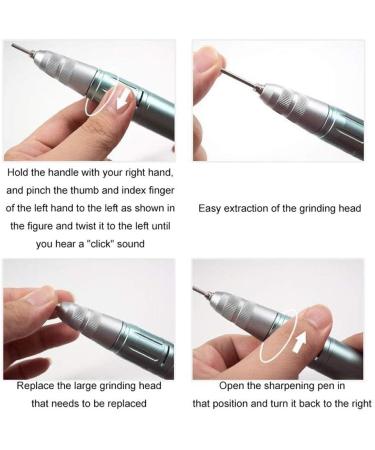 20000RPM Electric Nail Drill File Manicure Pedicure Kit for Acrylic Nails Gel Nail Glazing Nail Drill Nail Art Polisher Sets with 6 Sander Bands and 6 Bits Nail Buffer - Buy Online on GoSupps.com