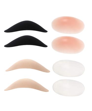 4 pairs non-slip shoulder pads made of silicone invisible shoulder pad shoulder enhancer shoulder-push-up pads structured the shoulder shoulder shoulder shoulder strap 13x8x2.5cm