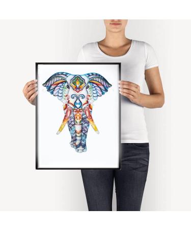 Uniquilling Paper Quilling Kit for Adults - DIY Filigree Painting Tools - Smart Elephant Design - 16x20in - Beginner Friendly - Buy Online on GoSupps.com