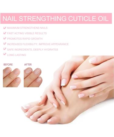Saluaqui Nail Cuticle Care Kit Strengthens Weak Nails Trimming Tool Included Cuticle Remover Kit Safe Ingredients Easy to Use for Nourishing and Hydrating for DIY Nail LS152-2 - Buy Online on GoSupps.com