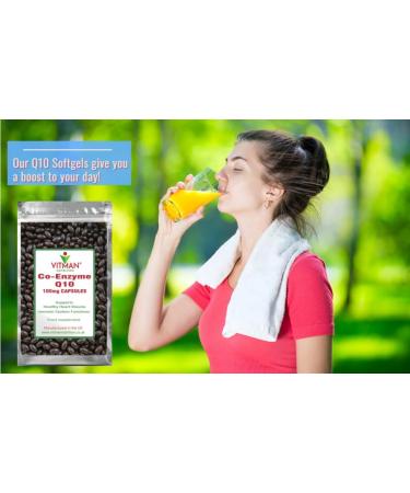 Co Enzyme Q10 100mg Softgels - Pharmaceutical Grade UK Made Supplement - High Absorption Ubiquinone - Lactose & Allergen Free - 90 Count - Buy Online on GoSupps.com