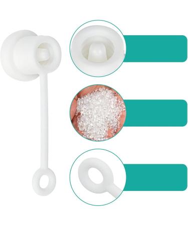 degtnb 6 Pcs Straw Covers Hats Reusable Elastic Drinking Straw Protection Hats Soft Straw Toppers Straws Plug for 6-10mm Straws White - Buy Online on GoSupps.com