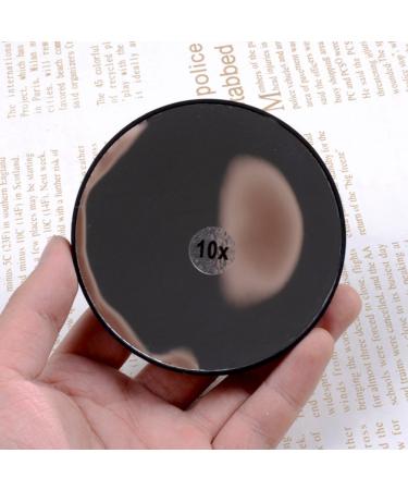 Frcolor 10X Magnifying Round Pocket Mirror - Cosmetic Mirror with Suction Cups for Perfect Makeup Anywhere - Buy Online on GoSupps.com