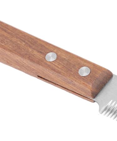 Dog Stripping Knife Pet Shedding Tools Eliminate Knots Reduce Hair Loss Professional Dog Plucking Knife with Wooden Handle for Pets - Buy Online on GoSupps.com