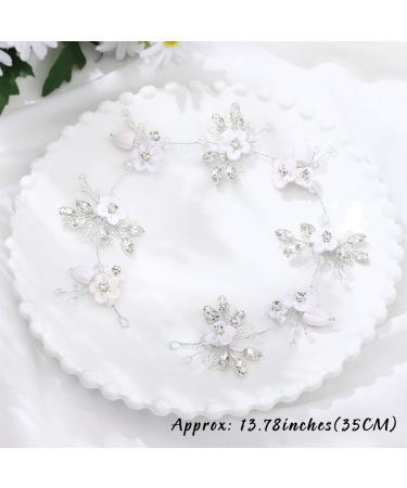 Unicra Bride Silver Wedding Hair Vine | Crystal Bridal Hair Piece for Women and Girls - Buy Online on GoSupps.com
