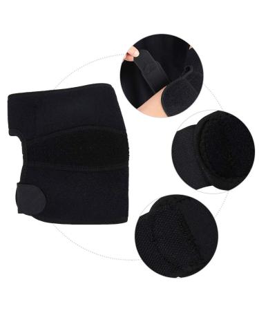 Alomejor Tennis Elbow Support Brace - Adjustable Lightweight Elbow Strap for Tennis & Basketball - Pain Relief & Comfort (Black - Buy Online on GoSupps.com
