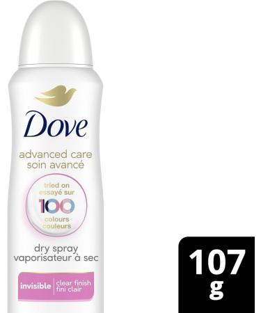Dove Advanced Care Invisible Dry Spray Antiperspirant Deodorant for Women with Moisturizers Clear Finish Formulated to Leave no White Marks on 100 Colours 107 g - Buy Online on GoSupps.com