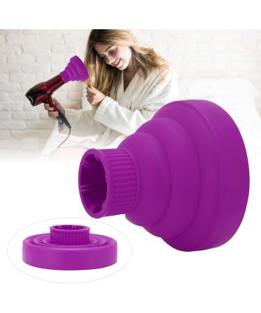 Foldable Hair Dryer Diffuser - 6 Colors | Fast Drying Attachment for Curly Hair (Purple) - Buy Online on GoSupps.com