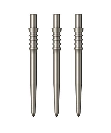 Mission Darts Sniper Points Titan Pro | Steel Tip Replacement Points | Multiple Colours and sizes 32mm Silver