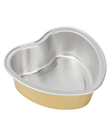 Wax Aluminum Melting Bowls - Golden Heart Shape High Temperature Resistance for Hair Removal | International Shipping - Buy Online on GoSupps.com