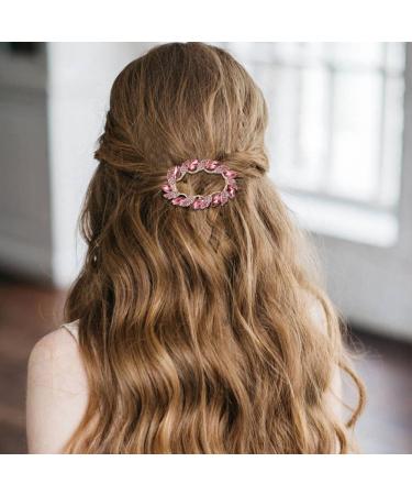 inSowni 4 Pack Gold Glitter Sparkly Jeweled Gems Leaf Metal French Barrettes - Hair Clips for Women Girls - Buy Online on GoSupps.com