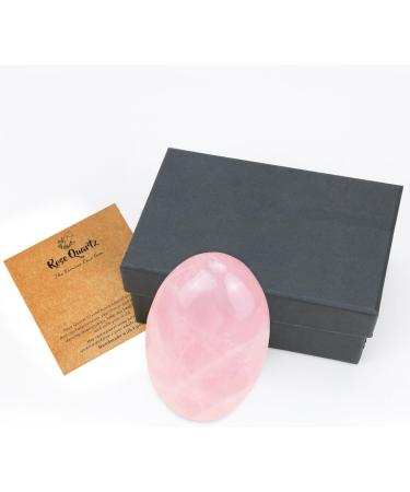 Buy MAIBAOTA 2.4" Rose Quartz Polished Palm Stone - Natural Healing Crystal for Anxiety Relief & Meditation - 1 Pc - Buy Online on GoSupps.com