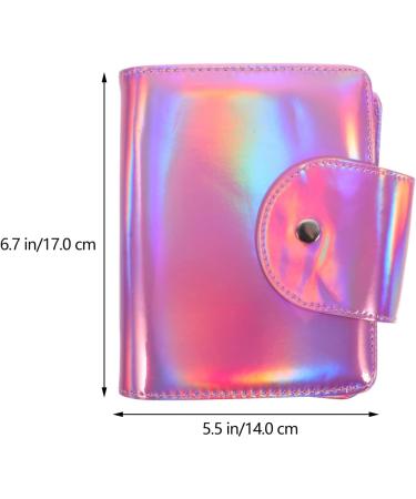 Minkissy Nail Art Stamping Holder | Rectangle Nail Stamping Plate Bag with 20 Slots - 17x14cm Pink - Perfect for Nail Art Enthusiasts - Buy Online on GoSupps.com