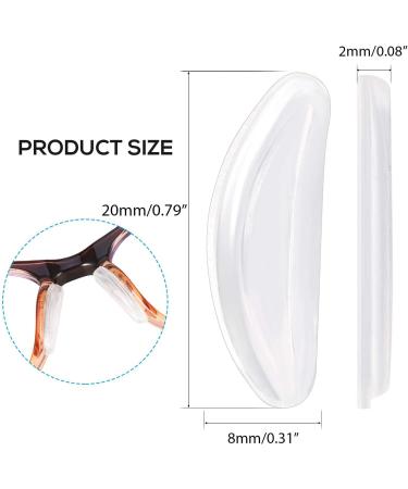 SMARTTOP 2mm Air Chamber Silicone Nose Pads - Anti-Slip Adhesive Nose Pads for Full Frame Eyeglasses - 10 Pair Pack - Buy Online on GoSupps.com
