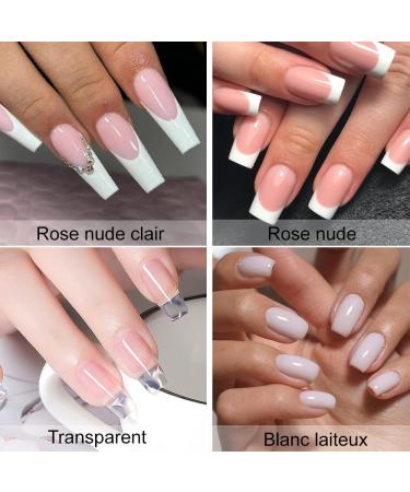 Intobas 5-in-1 Builder Gel for Nails - Nude UV Gel Nail Polish Set 100 Nail Shapes Perfect for Extensions and Nail Art - Buy Online on GoSupps.com