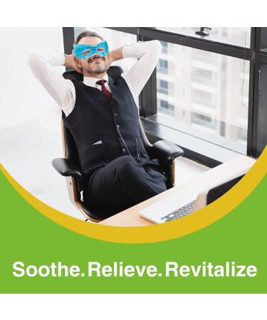 Bodyhealt Cooling Gel Eye Mask - Reusable Ice Pack for Puffy Eyes, Dark Circles, Migraines, Headaches & Stress Relief - Buy Online on GoSupps.com