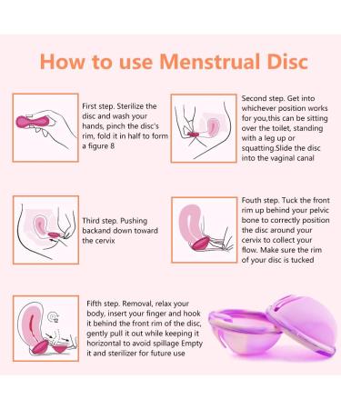 Shop Kuwung 2-Piece Leak-Proof Menstrual Disc - Reusable Silicone Cups (S+L) with Storage Bags for Active Women | Ideal for Sports Swimming and Intimacy - Buy Online on GoSupps.com
