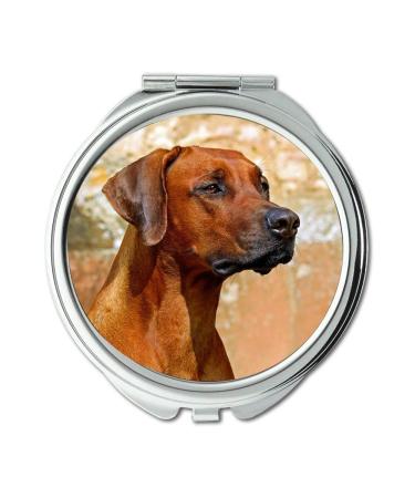 Mirror makeup mirror Rhodesian Ridgeback Dog Guard Dog Purebred Dog pocket mirror portable mirror