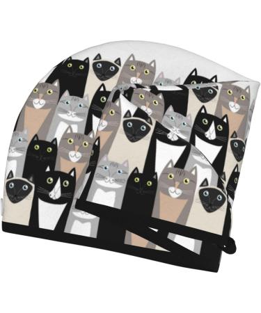 Hair Towel Wrap - Quick Drying Hair Turban with Button | Colors Cats - Lightweight & Absorbent - Buy Online on GoSupps.com