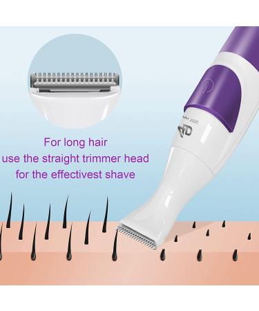Pefetis Electric Razor for Women - 2-in-1 Bikini Trimmer for Smooth Hair Removal - Wet & Dry Shaver for Legs, Underarms, Bikini Line - Painless Lady Grooming Tool with Comb Attachment - Buy Online on GoSupps.com