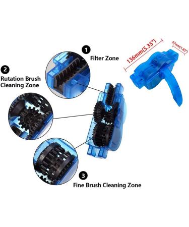 9-Piece Bike Chain Cleaner Brush Set - Cycling Tools Kit for Mountain, Road, City, Hybrid, BMX Bicycles & Motorcycles - Buy Online on GoSupps.com