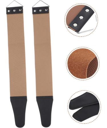 Minkissy Double String Hairdressing Razor Strap - Premium Leather & Canvas Hair Cutting Tool for Professionals - Buy Online on GoSupps.com