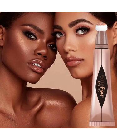 Wand Liquid Stick with Cushion Applicator for Face - Super Silky Blushes Smooth Shimmer Highlighter Beauty Wand for Face Cheekbone Glow Rowces Contouring #03 - Buy Online on GoSupps.com