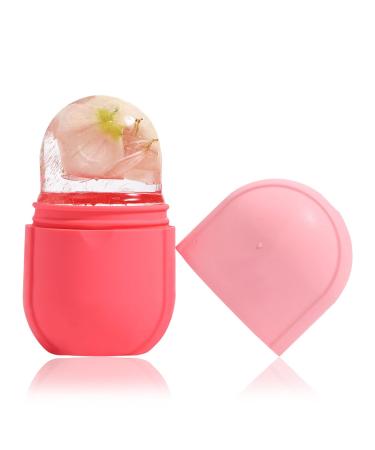 Ice Roller for Face and Eye,Facial Ice Roller Mold Beauty Tools,Deepen Contours Repairs Skin Facial Beauty Face Icing Tool Shrink Pore Facial Ice Sphere for Brighten Skin One Size Pink for Face