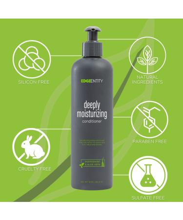 Edge Entity Peppermint & Aloe Vera Conditioner | Moisturizing Treatment for Kinky Curly Coily Hair (4A-4C) - 8 oz - International Shipping Available - Buy Online on GoSupps.com