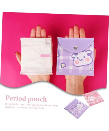 Buy BUIFULSIC 2-Style Pocket Period Bag for Women | High Capacity Menstrual Pad Container & Multi-Purpose Small Bag - Buy Online on GoSupps.com