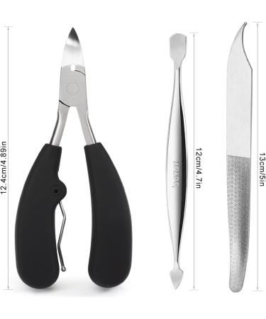 BEZOX Toe Nail Clippers for Thick and Ingrown Nails - Stainless Steel Scissor Kit for Paronychia, Pedicure, and Manicure - Buy Online on GoSupps.com