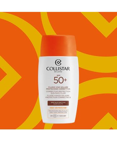 Collistar Sun protection facial fluid SPF 50+ special against spots high protection UVAUVBIR ProVitamin D system treats sun spots light silky texture quickly absorbed 50 ml - Buy Online on GoSupps.com