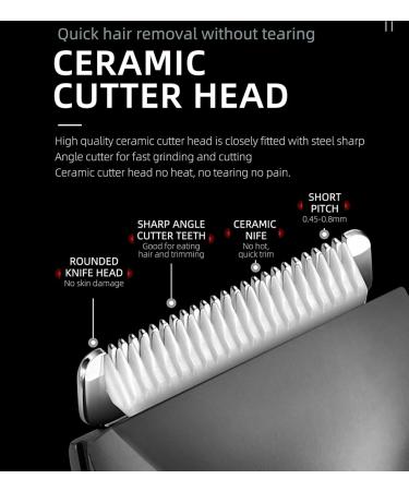 Buy Waterproof Rechargeable Hair Clippers for Men - Electric Hair Trimmer with LCD Display - Buy Online on GoSupps.com