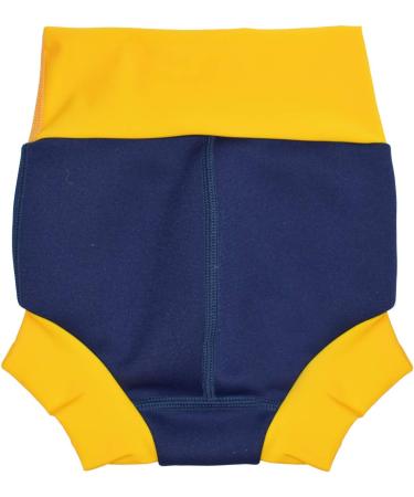 Splash About Happy Nappy Reusable Swim Nappy Navy/Yellow 3-6 Months | Baby & Toddler Essentials - Buy Online on GoSupps.com