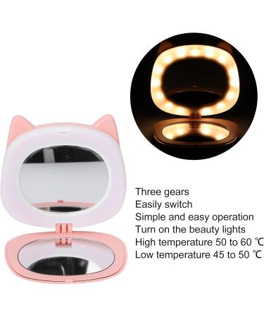 Compact Handwarmer Hand Warmer Light Cartoon Image with Pocket Mirror Light for Women for Home Travel Use Pink Pig - Buy Online on GoSupps.com