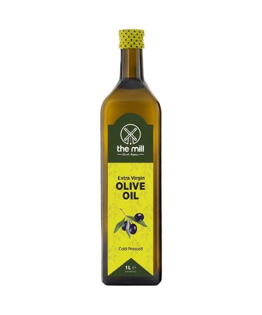 The Mill Extra Virgin Olive Oil 1 L - 33.81 oz - Cold Pressed - 100% Natural - SUPERIOR 3 STAR TASTE AWARD 2021 of International Taste Institute - Ideal for Salads & Meals - Max. Acidity 0.8% - Vegan-Friendly
